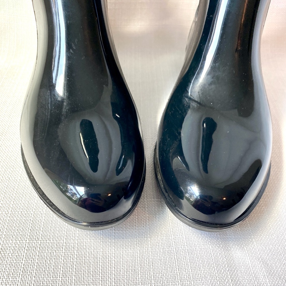Coach Rivington Rain Bootie 8B Black Chelsea Ankle Logo - Picture 6 of 10